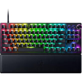 Razer Huntsman V3 Pro Tkl Esports Analog Optical Switches Rapid Trigger & Adjustable Auation Media Keys & Dial Doubleshot Pbt Keycaps Wrist Rest Black - CompuMe